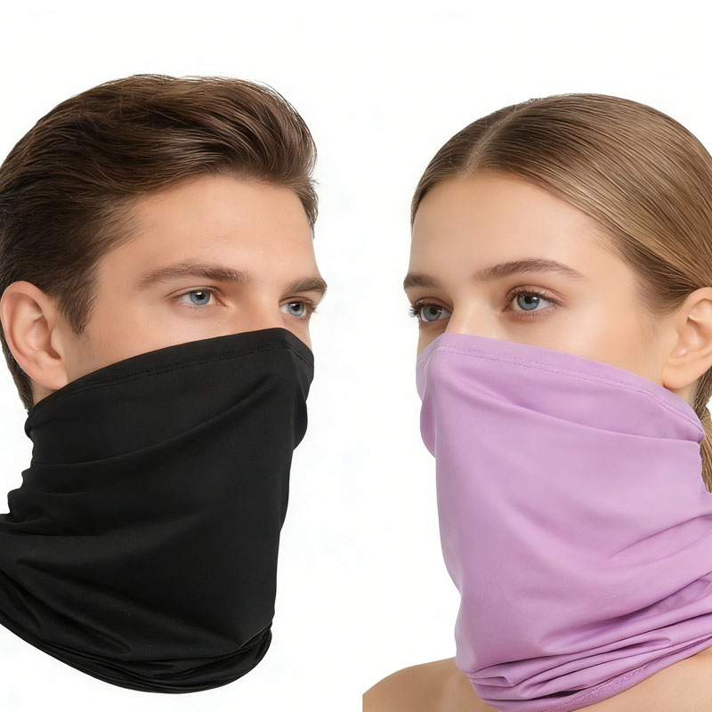 Neck Warmer Tube - 夏用通気性クールメッシュバンダナ ハイキング、ハンティング、サイクリング、ランニング、チューブスカーフ、スキースポーツ、ネックウォーマー、ハーフフェイスマスク 男女兼用