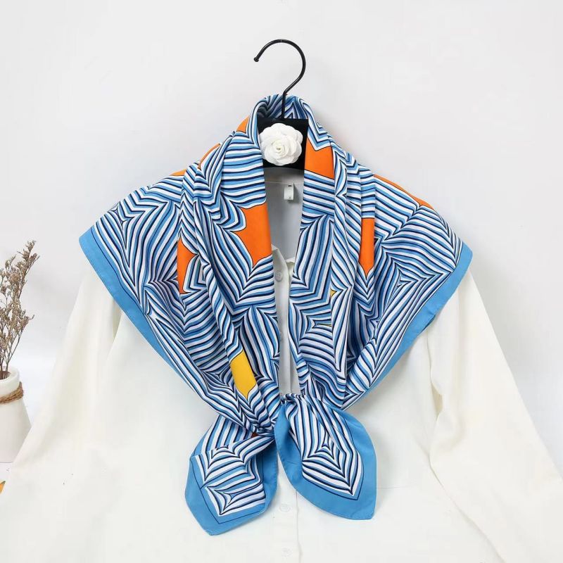 90 センチメートル正方形スカーフ高品質バンダナ女性高級ツイ - Head Wrap Turban のレビューと価格