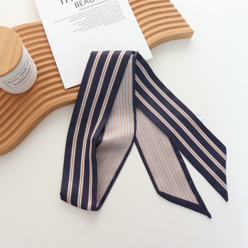 2025 新ストライプ小さなシルクスカーフ女性の春と夏オール - Silk Tie Striped のレビューと価格