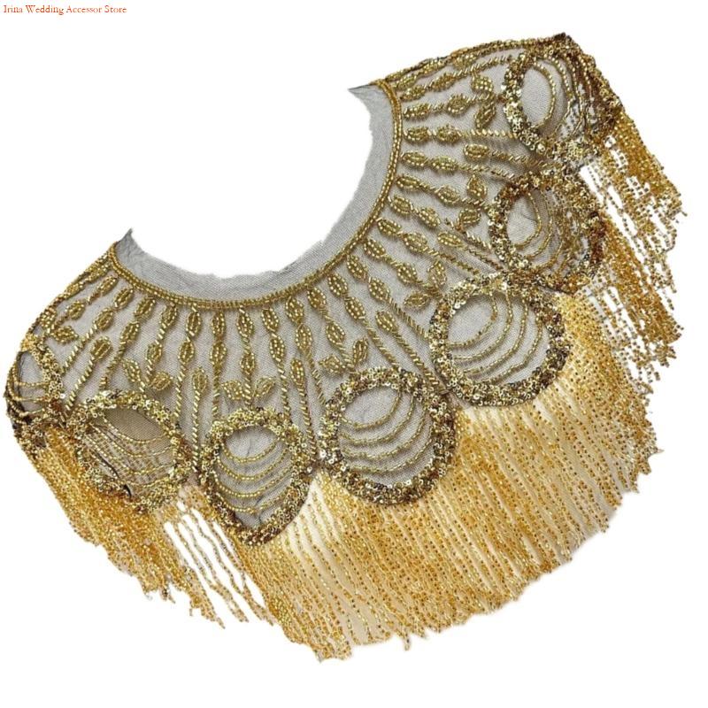 G92D 刺繍スパンコール ビーズタッセル ショール フラッ - Stole Wedding Shawl のレビューと価格