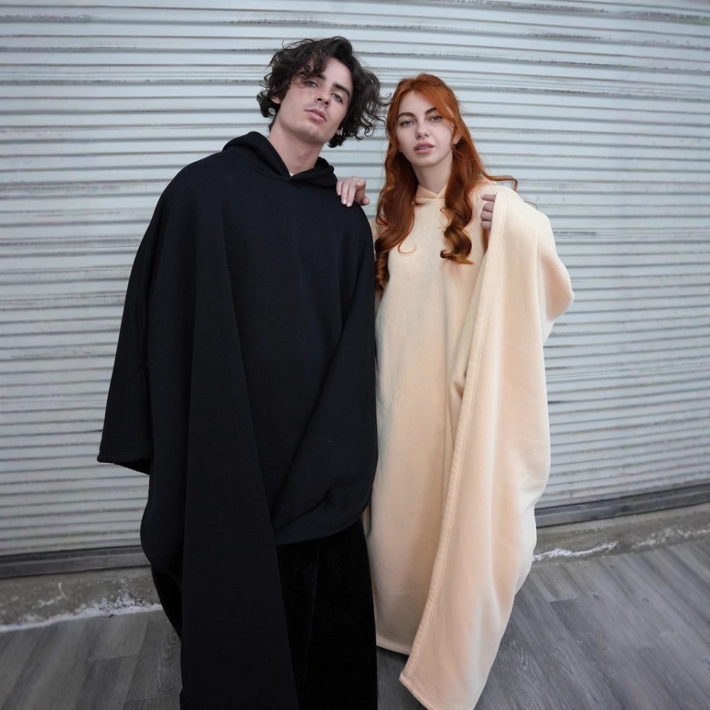 良質インディオマントパーカーパンクルーズソリッドカラーメンズ - Woven Scarf Blanket のレビューと価格
